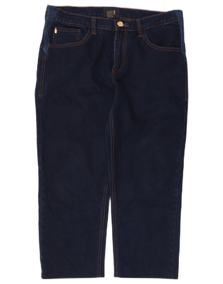 Damskie jeansy Capri Just Cavalli W34 L22 granatowe