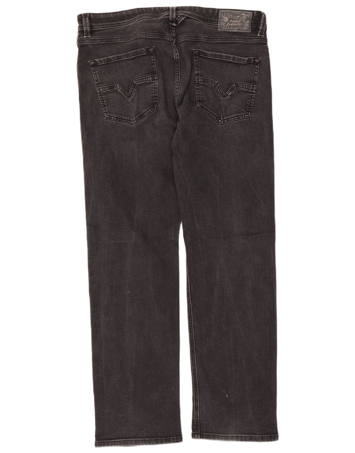 Diesel Damskie Larkee Regular Straight Jeans W36 L30 Czarna bawełna