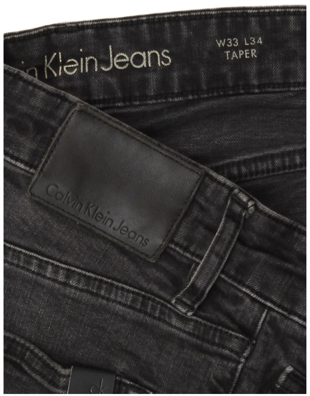 Męskie dżinsy Calvin Klein W33 L29 Szara bawełna