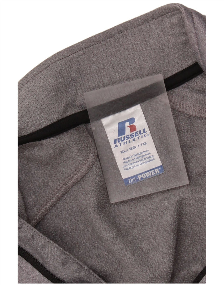 Bluza męska Russell Athletic z zamkiem błyskawicznym XL, szara