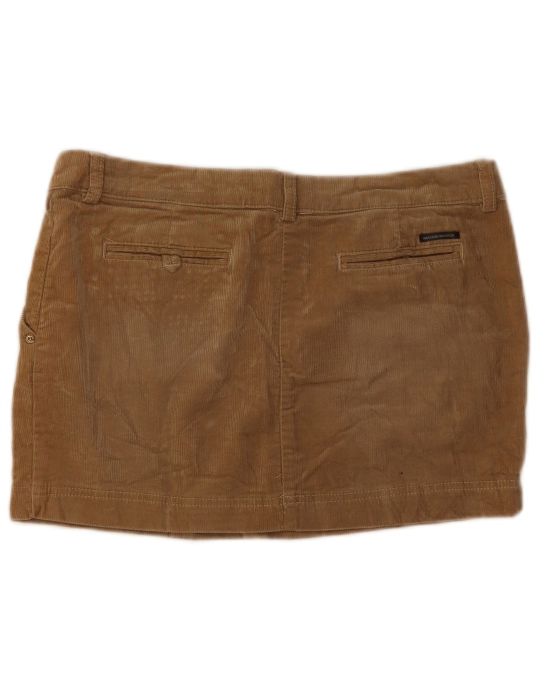 Damska sztruksowa mini spódniczka Maison Scotch W34, duża brązowa