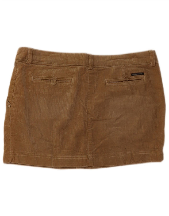 Damska sztruksowa mini spódniczka Maison Scotch W34, duża brązowa