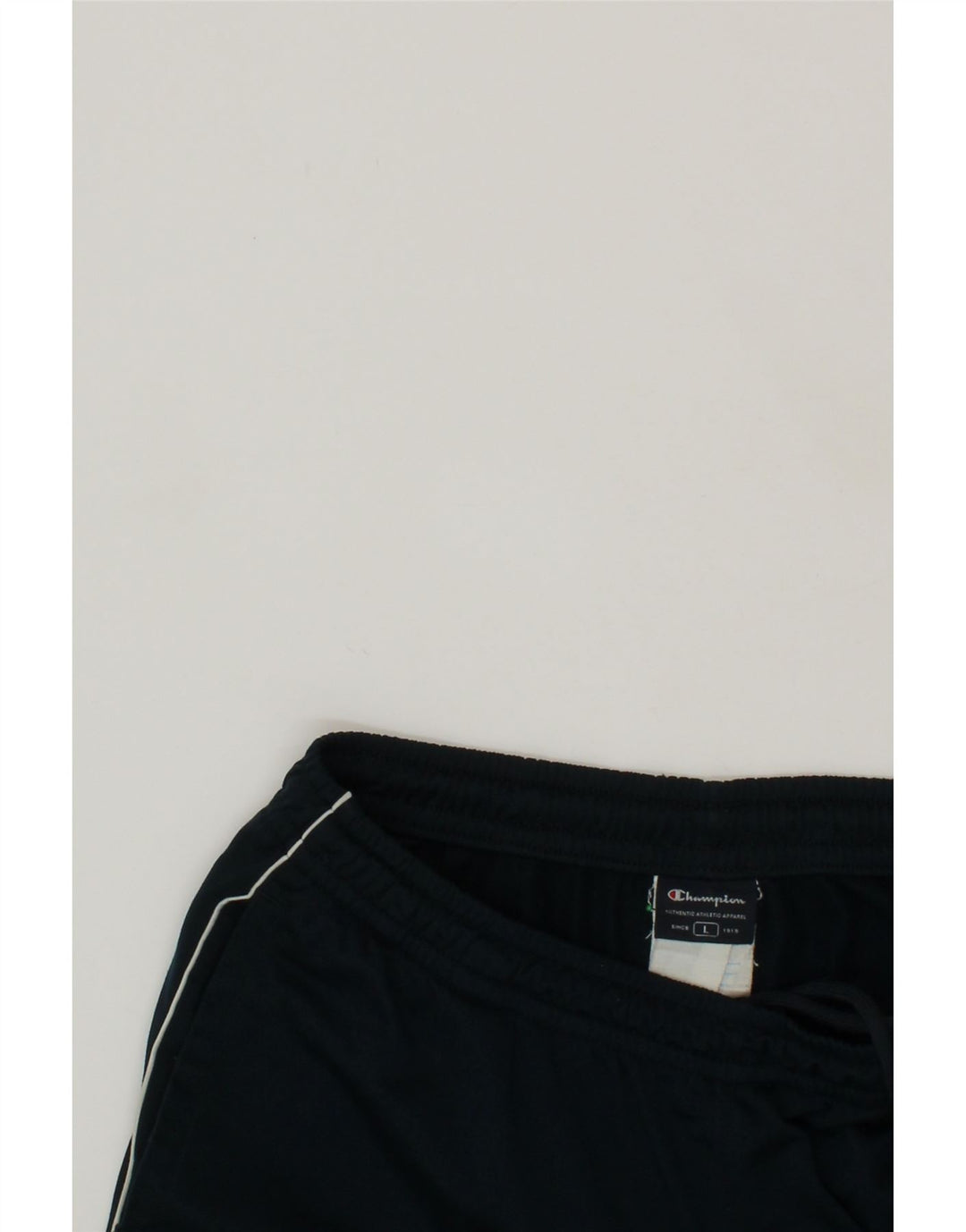 CHAMPION Mens Tracksuit Trousers Large Navy Blue Polyester Vintage Champion and Second-Hand Champion from Messina Hembry 