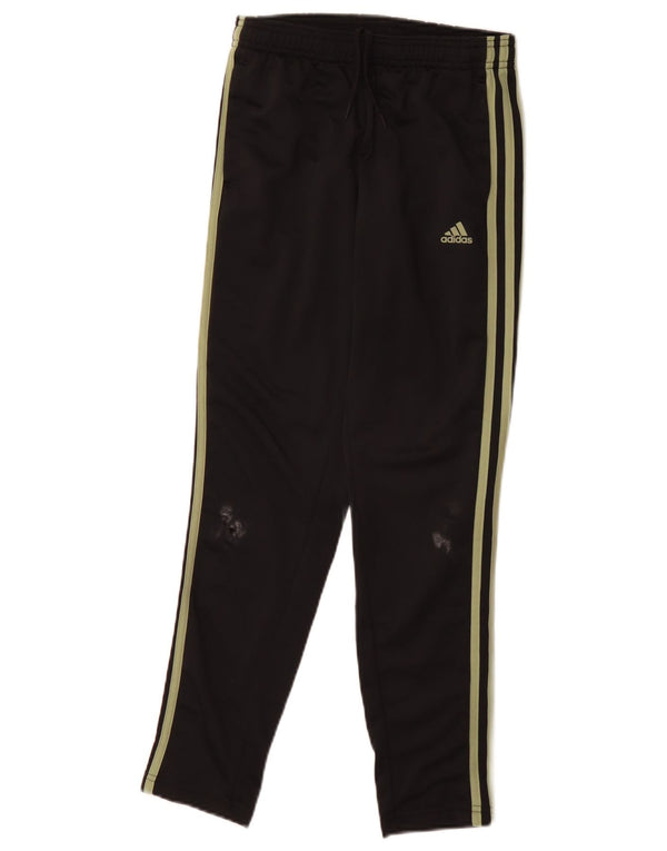 Adidas Boys Tracksuit Trousers 11-12 Years Black Polyester