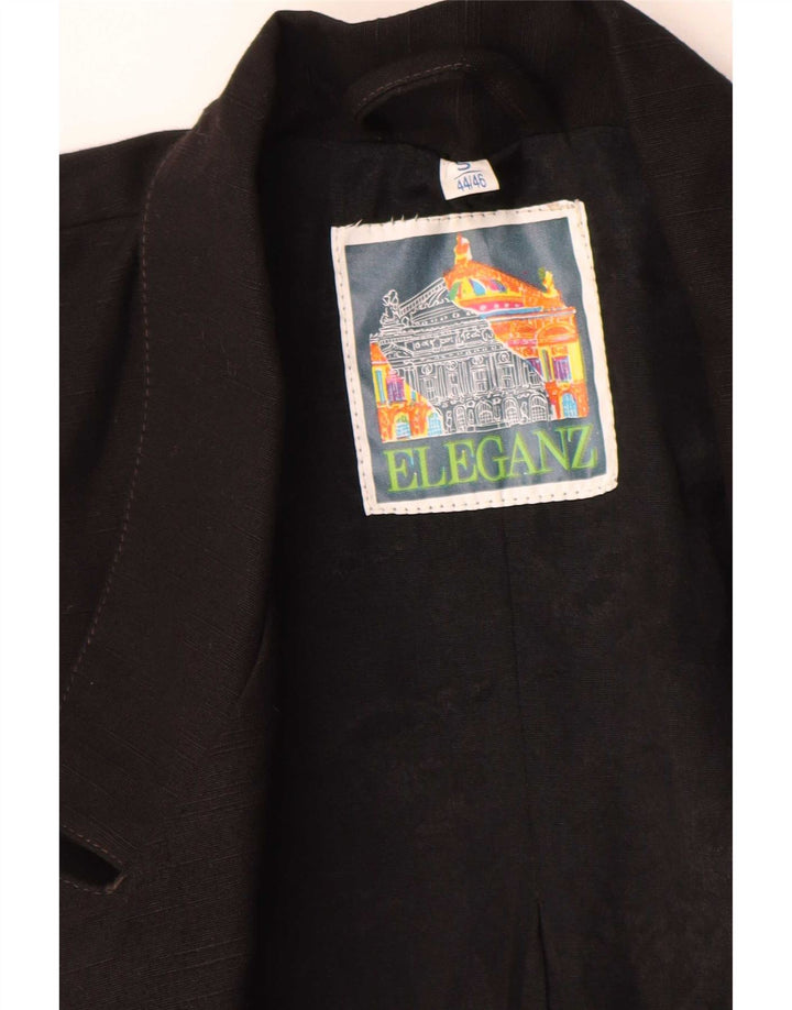 Vintage damska marynarka oversize UK 10 mała czarna