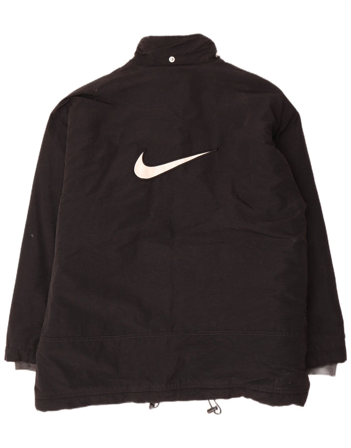 Męska kurtka wiatrówka Nike UK 42/44, duża czarna nylonowa