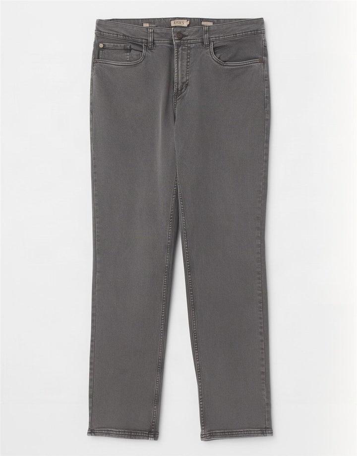 Dack's Męskie jeansy slim IT 52 XL W34 L31 Szara bawełna