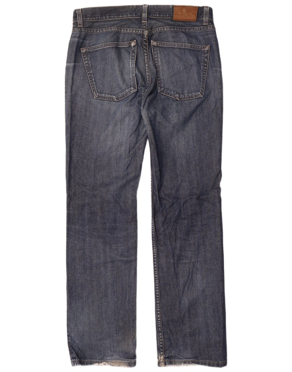 Męskie proste dżinsy Massimo Dutti EU 46 XL W36 L34 Granatowa bawełna
