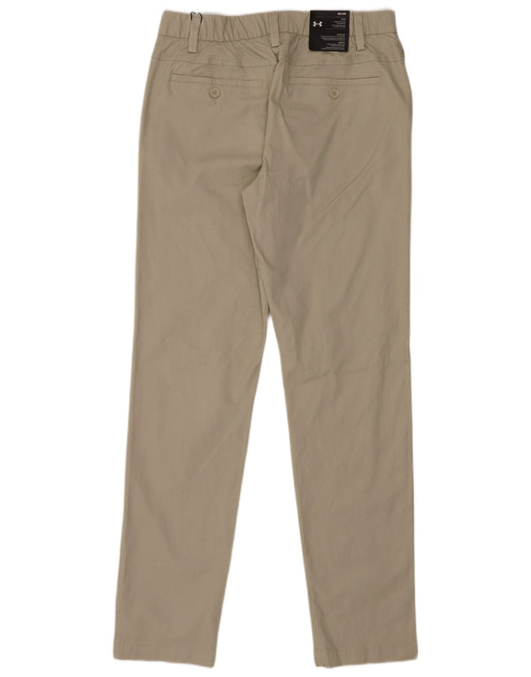 Męskie zwężane spodnie Chino Under Armour W30 L30 Beżowa bawełna