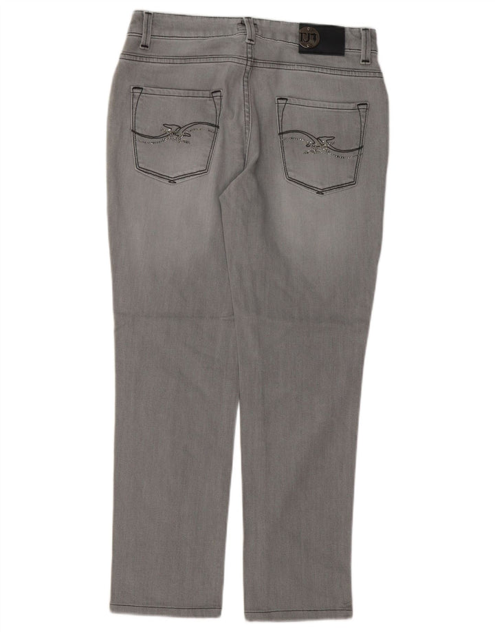 Damskie jeansy Trussardi W27 L27 Szara bawełna