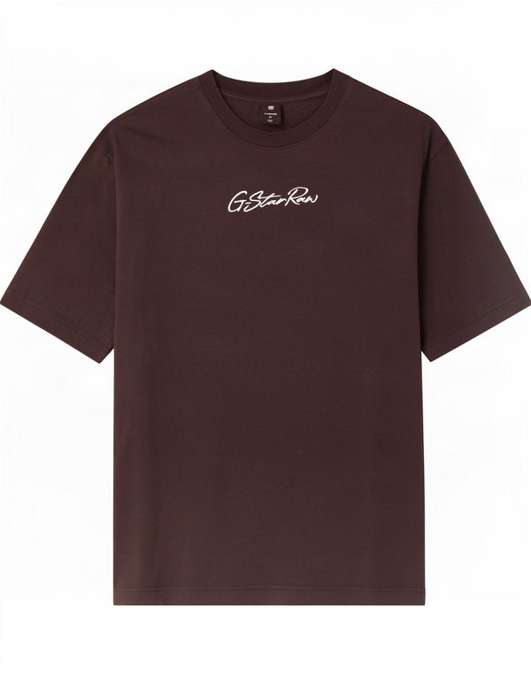 G-Star Męska koszulka z grafiką Top Medium Black Cotton