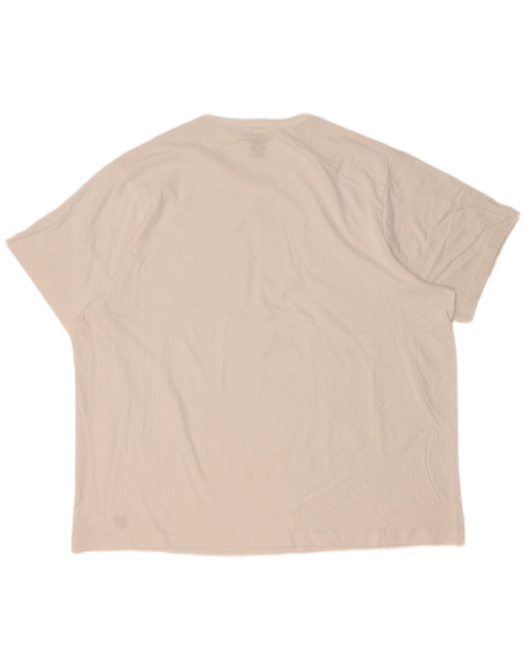 Lyle & Scott Męski T-shirt Top 4XL Biała Bawełna