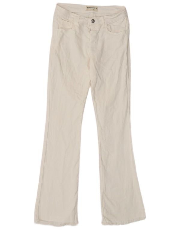 Dżinsy dziewczęce ROY ROGERS Bootcut 15-16 lat W27 L30 Biała bawełna