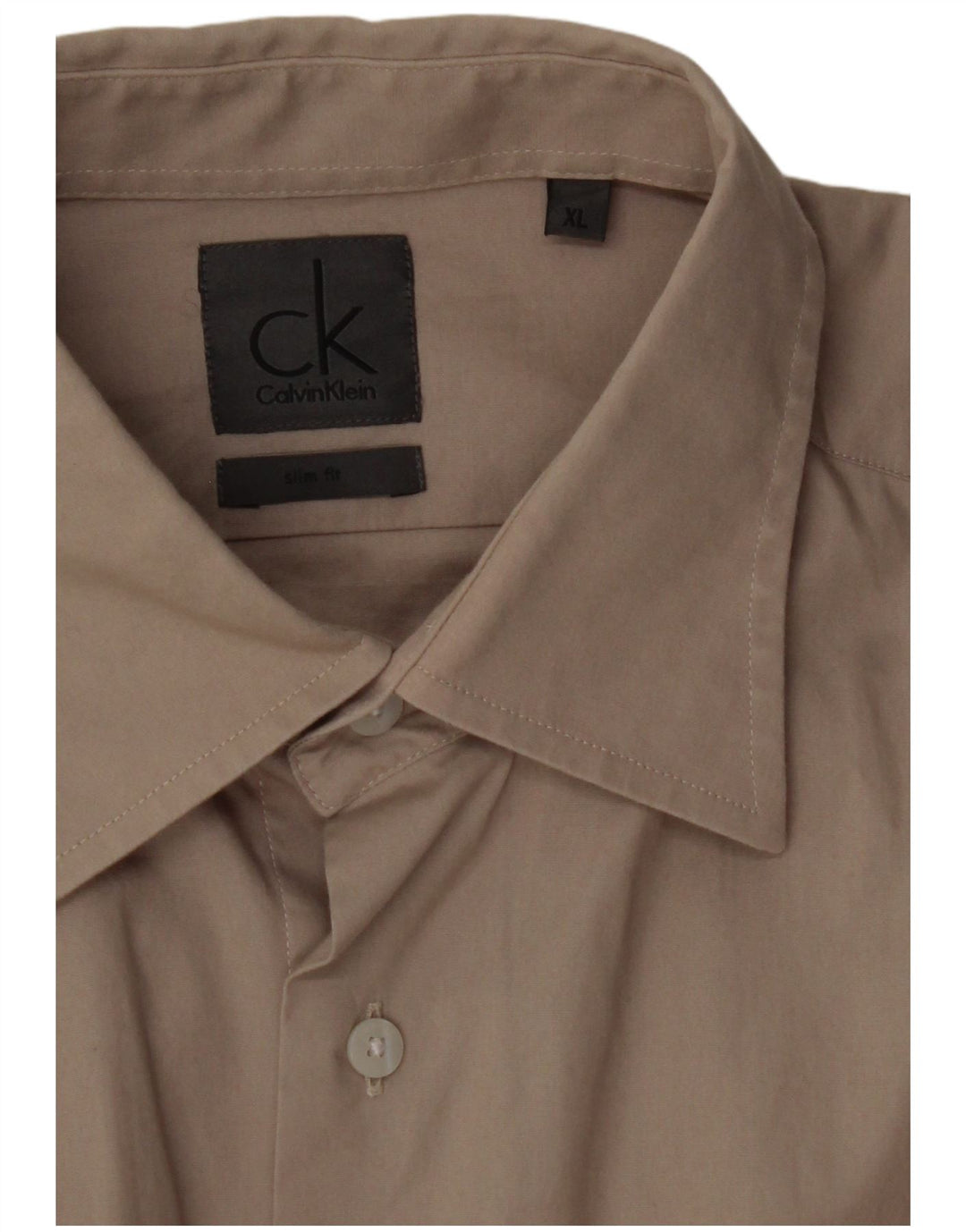 Koszula męska CALVIN KLEIN Slim Fit XL, beżowa