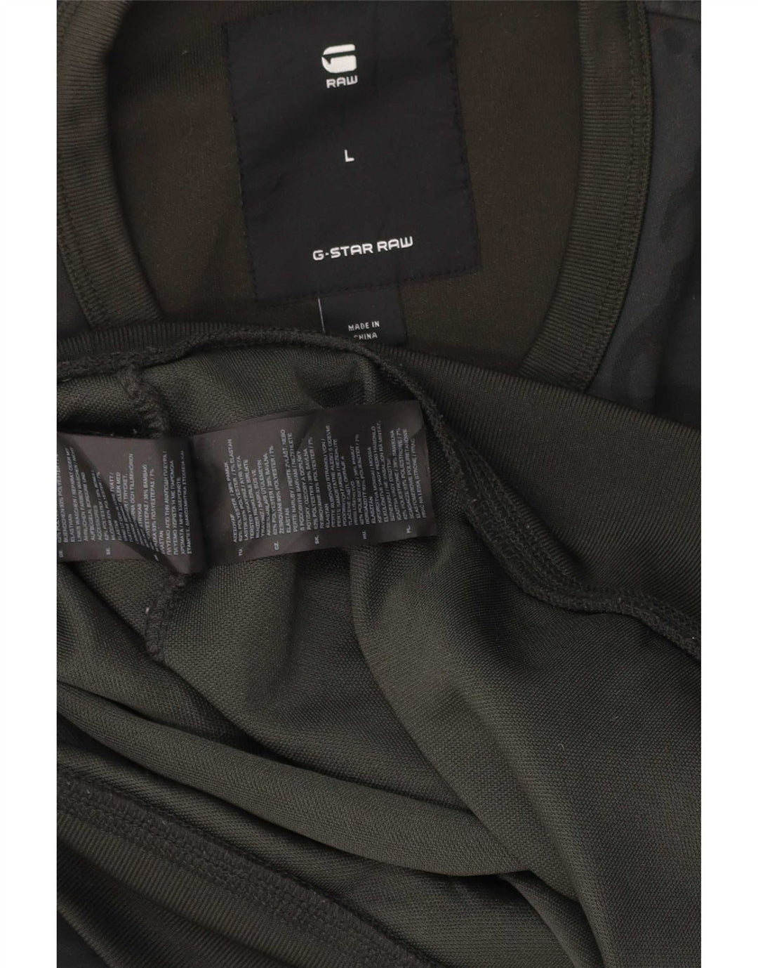 Męski sweter G-Star, duży, kamuflaż khaki, poliester