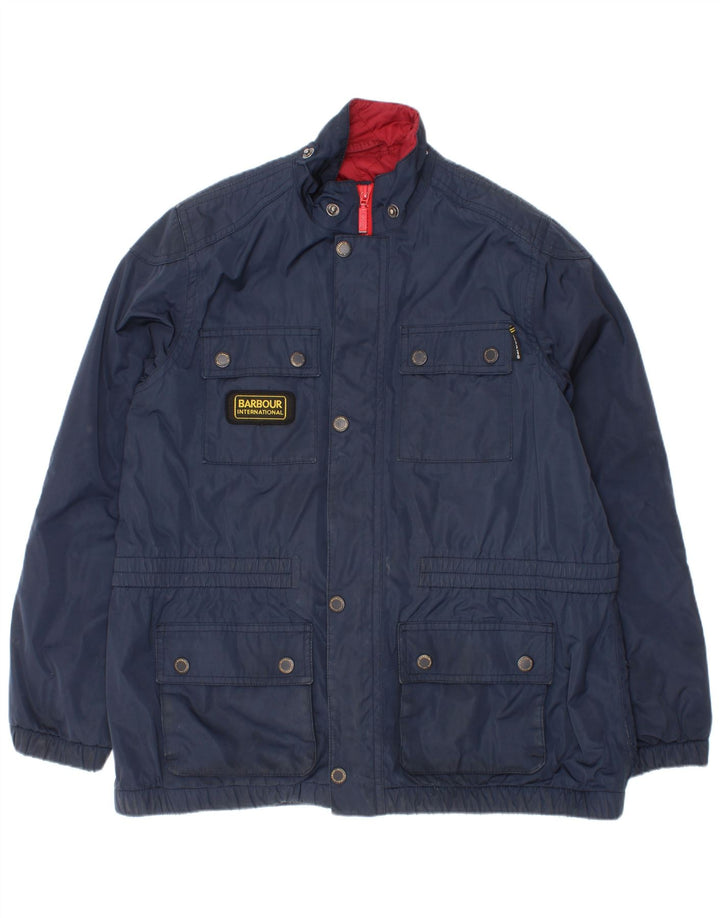 Kurtka chłopięca Barbour Utility 10-11 lat, duża, niebieska, poliamidowa