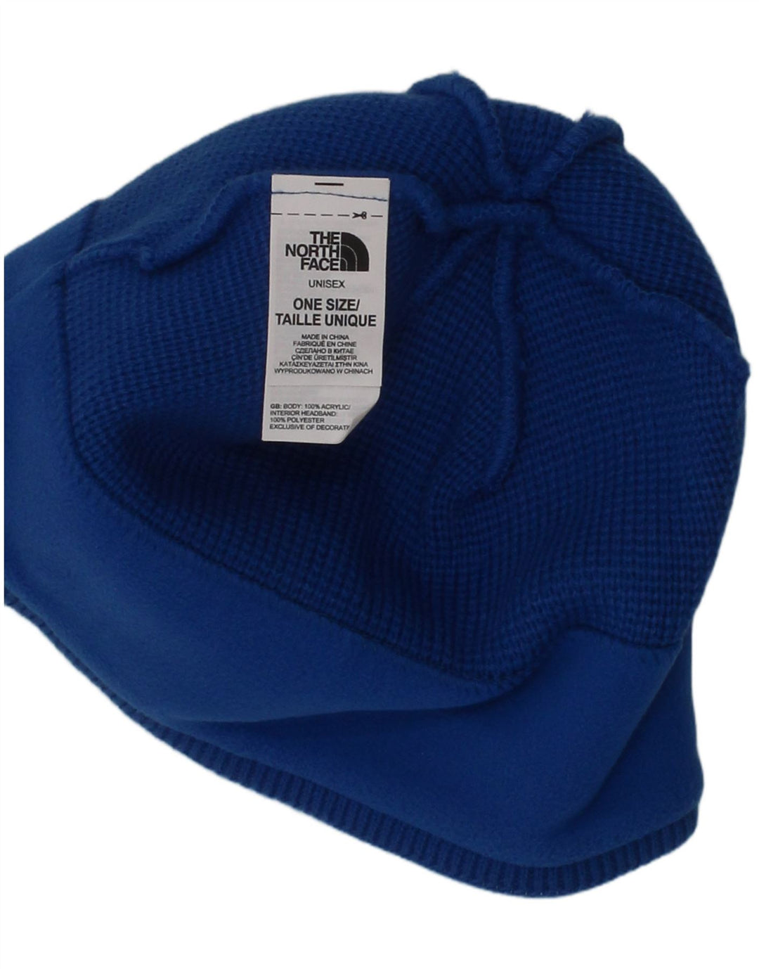 Męska czapka beanie The North Face Graphic w jednym rozmiarze, niebieska, akrylowa, zimowa