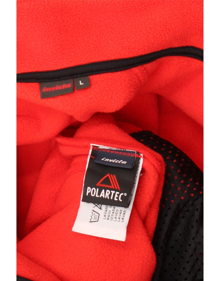 Męska kurtka polarowa INVICTA, duża, czerwona, z poliestru