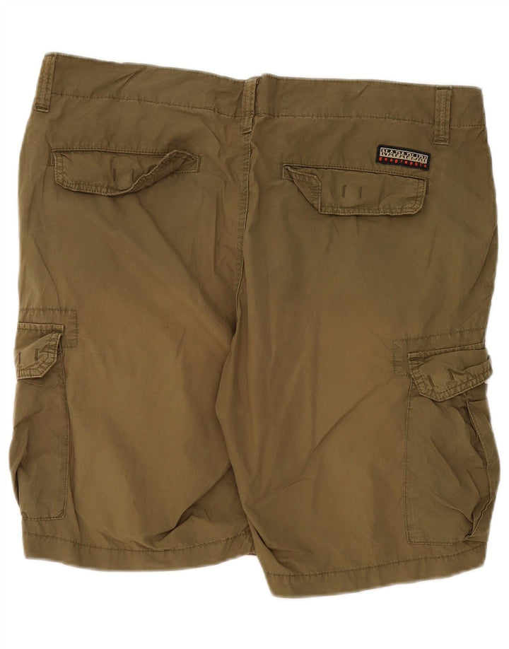 Męskie spodenki cargo Napapijri W36, duże, bawełniane w kolorze khaki