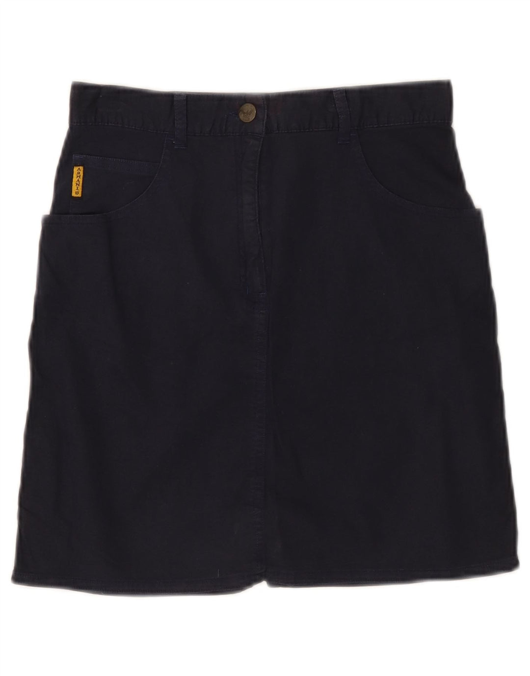 GIORGIO ARMANI Spódnica ołówkowa dziewczęca 11-12 lat W26 Granatowa bawełna