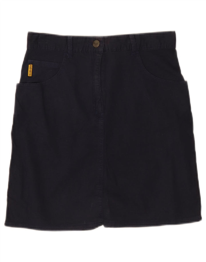 GIORGIO ARMANI Spódnica ołówkowa dziewczęca 11-12 lat W26 Granatowa bawełna