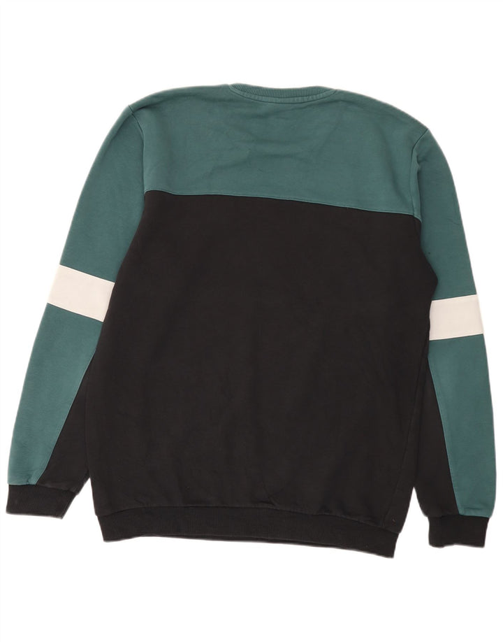 Bluza męska Fila, duża, czarna, bawełniana z blokami kolorów