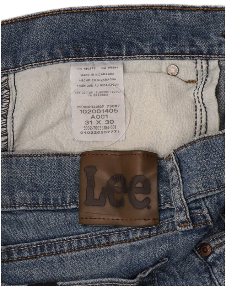 Męskie jeansy Lee Slim W31 L30 Niebieskie bawełniane
