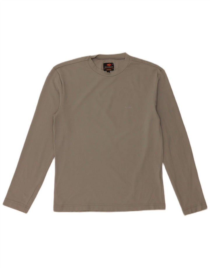Damski top Energie z długim rękawem, UK 14, duży, szary nylon