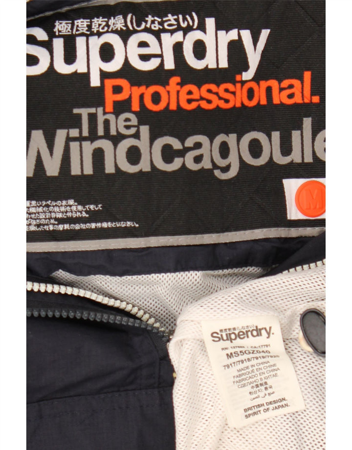Damska kurtka Anorak z kapturem Superdry The Windcagoule UK 14, średni granat