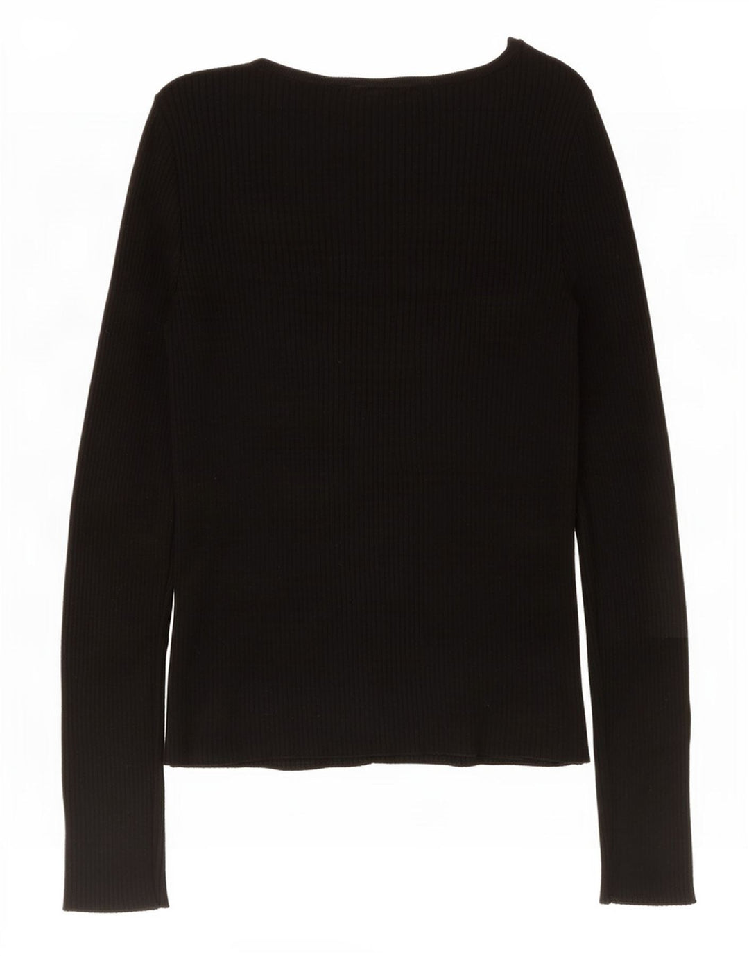 Marks & Spencer Damski top z długim rękawem UK 8 Small, czarna wiskoza