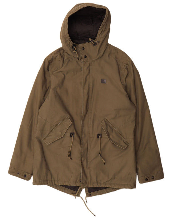Męska kurtka parka z kapturem Vintage Industries UK 44 2XL Khaki Poliester