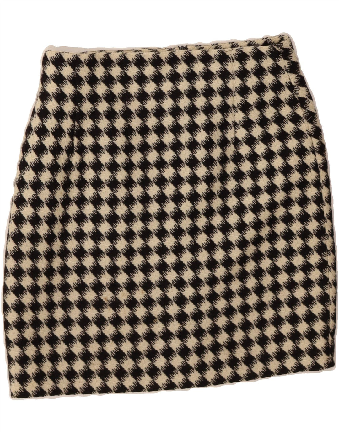 MARINA BABINI Womens Pencil Skirt IT 46 Large W30  Beige Houndstooth Vintage Marina Babini and Second-Hand Marina Babini from Messina Hembry 
