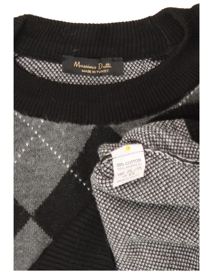 Sweter damski Massimo Dutti z okrągłym dekoltem i okrągłym dekoltem UK 10, mały czarny
