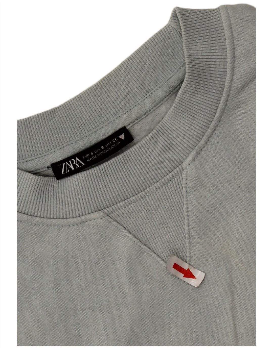 Damski sweter oversize Zara UK 10 Small, szary, bawełniany