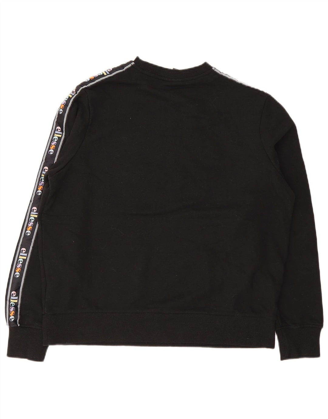 Damska bluza dresowa Ellesse z grafiką oversize, UK 10, mała, czarna bawełna