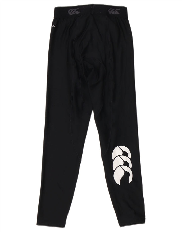Dziewczęce legginsy z grafiką Canterbury 7-8 lat, małe, czarne, poliestrowe