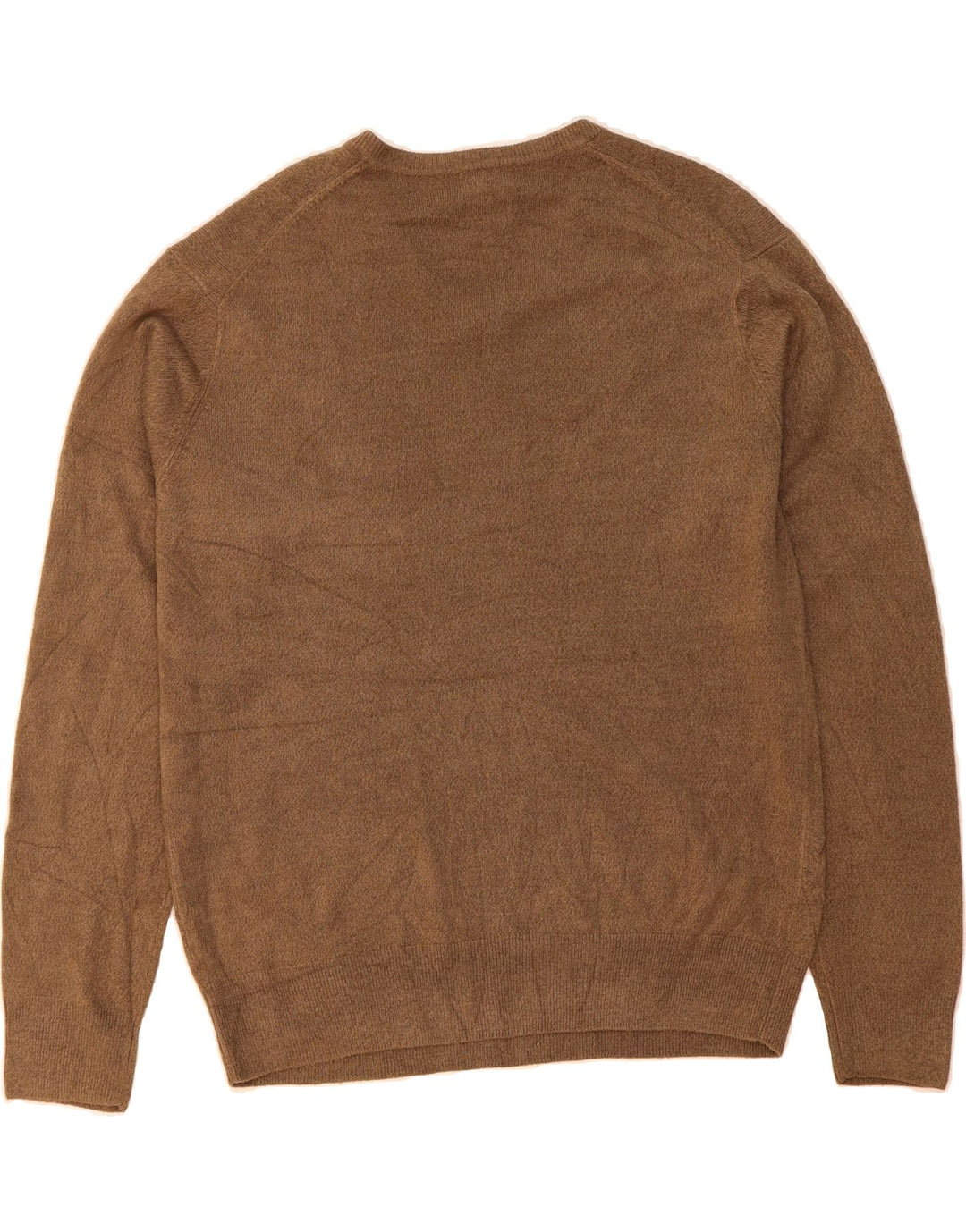 DOCKERS Mens V-Neck Jumper Sweater Large Brown Acrylic Vintage Dockers and Second-Hand Dockers from Messina Hembry 