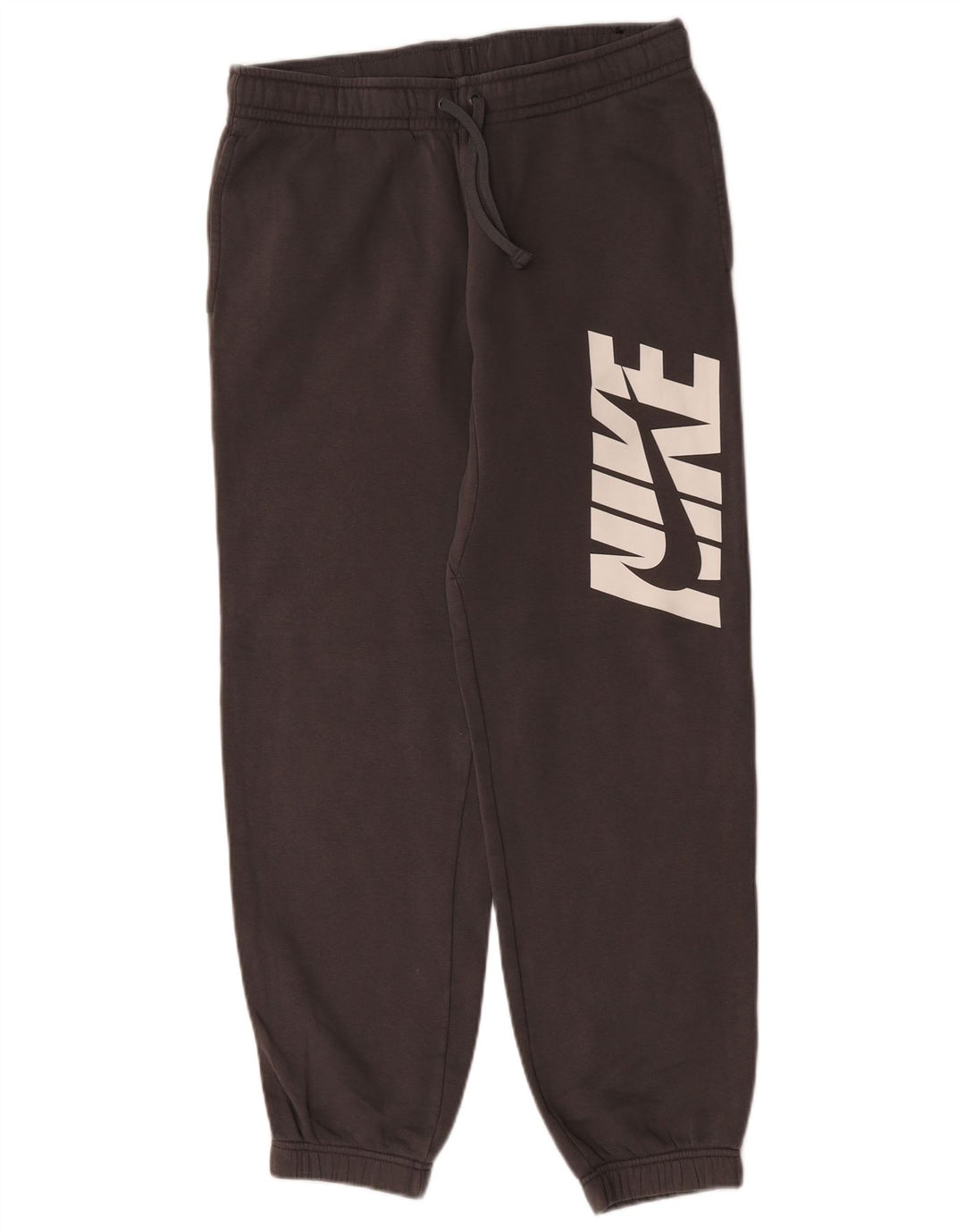 Męskie spodnie dresowe Nike z grafiką, średnioszare, bawełniane