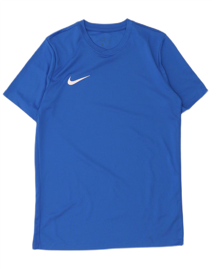 Męska koszulka Nike Dri Fit Top, średni niebieski poliester