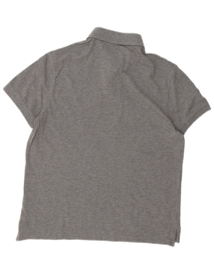 Męska koszulka polo Tommy Hilfiger, średnioszara, bawełniana