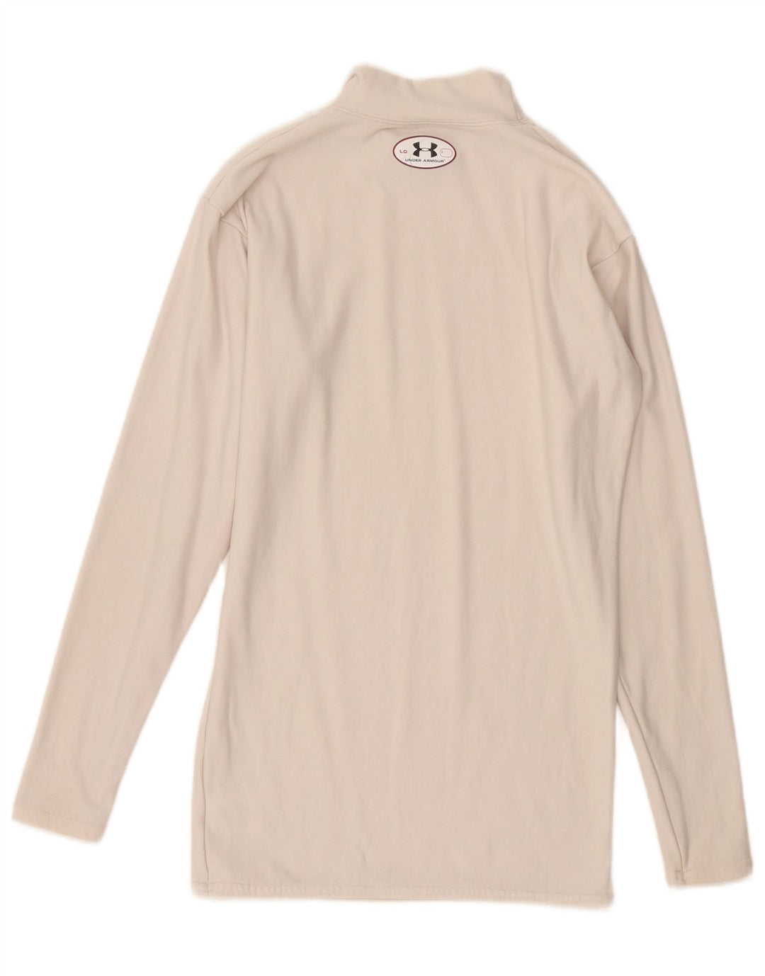 Damski top Under Armour Cold Gear z długim rękawem, duży, złamany biały nylon