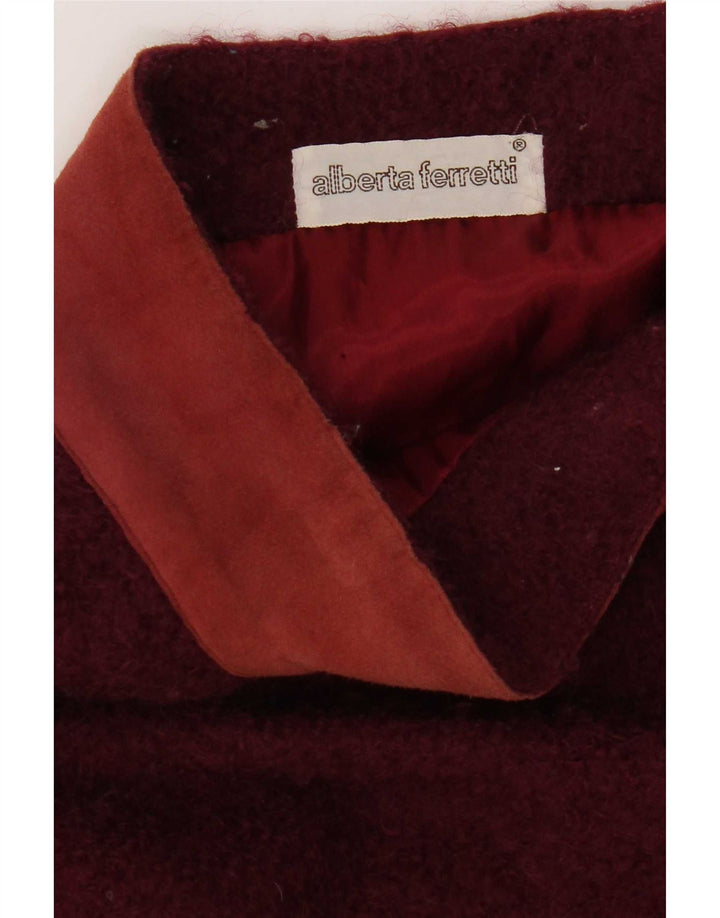 Prosta spódnica damska Alberta Ferretti W30 Średni Burgund