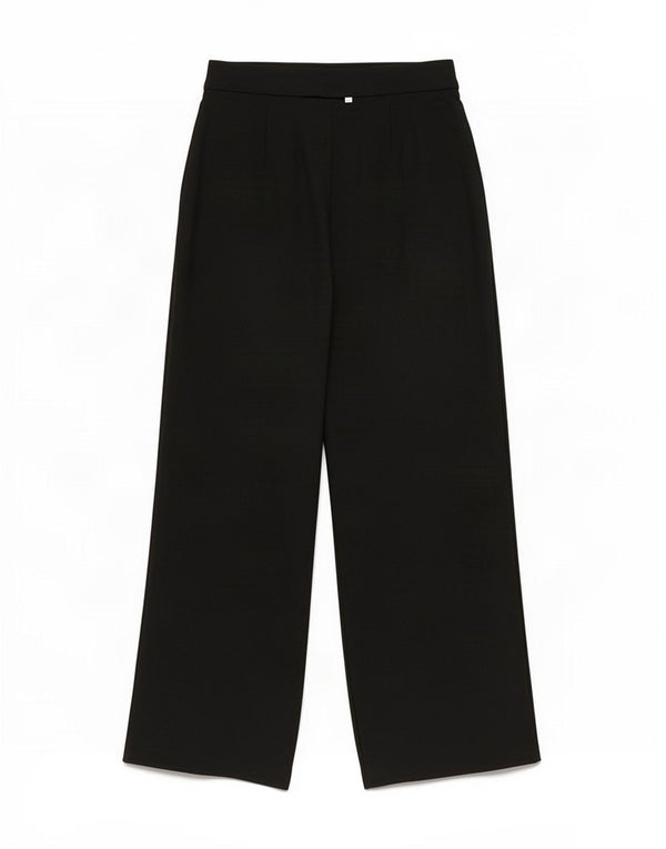 Marks & Spencer Damskie spodnie codzienne z szerokimi nogawkami UK 10 Small W28 L26 Czarne