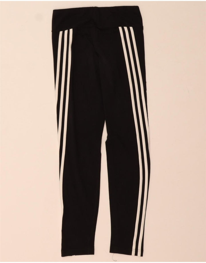 ADIDAS Boys Leggings 13-14 Years  Black Vintage Adidas and Second-Hand Adidas from Messina Hembry 