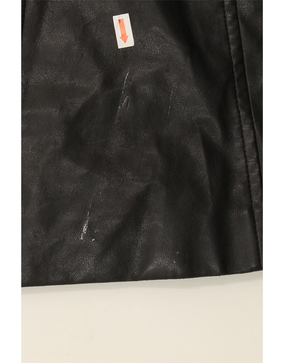 S.OLIVER Womens Leather Coat UK 10 Small Black Polyvinyl Vintage S.Oliver and Second-Hand S.Oliver from Messina Hembry 
