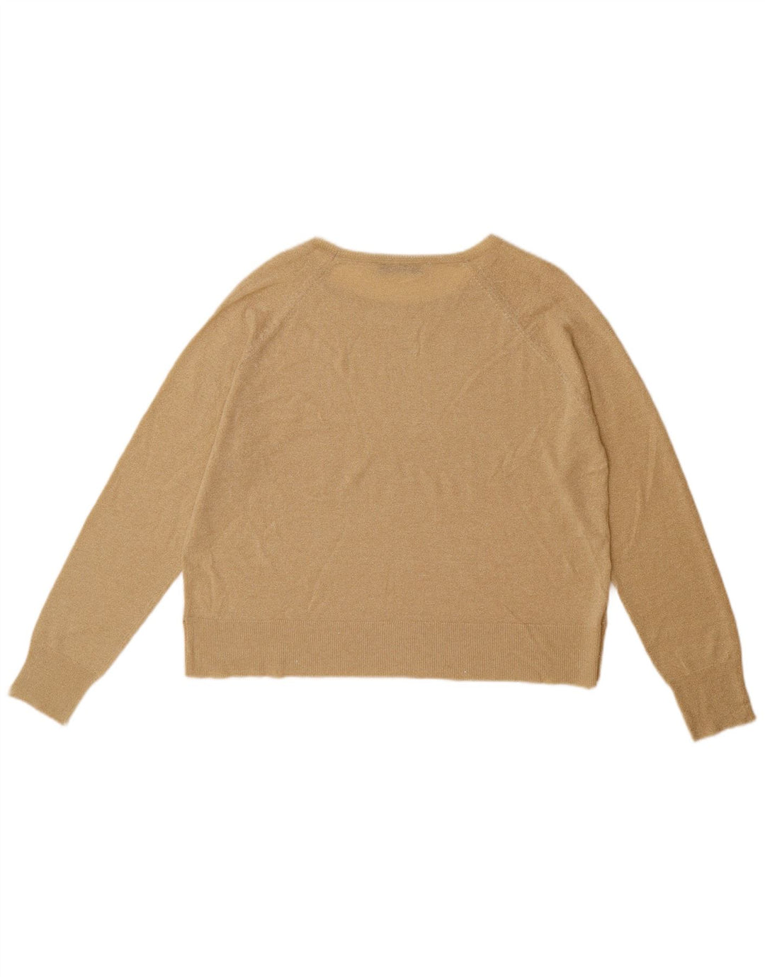 Damski sweter oversize z dekoltem w łódkę Zara UK 10 Small Beige