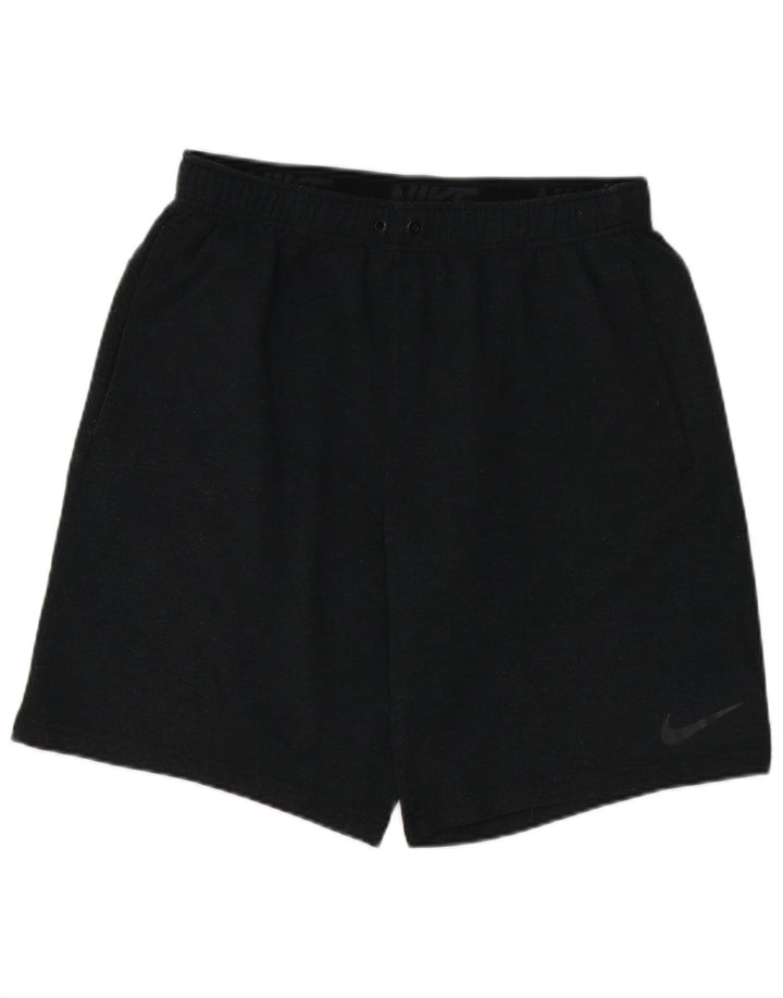 Męskie spodenki sportowe Nike Dri Fit, duże, szare, nakrapiane poliester