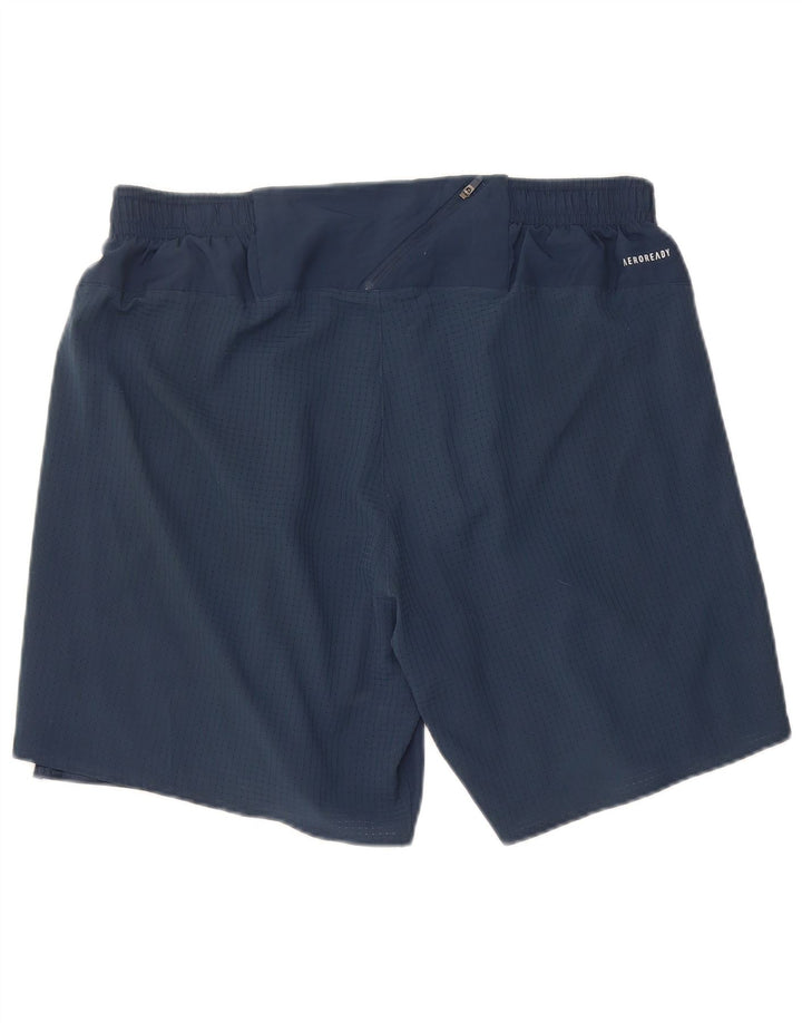 Męskie spodenki sportowe Adidas Aeroready, duże, granatowe, z poliestru
