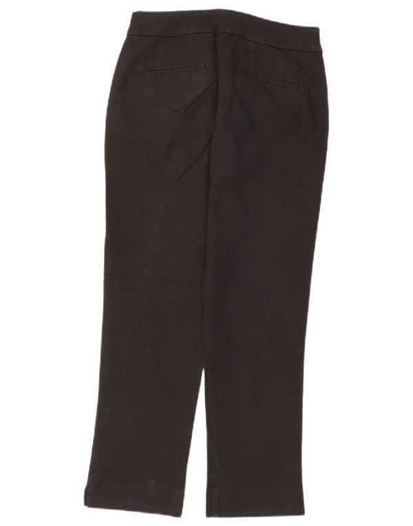 Spodnie damskie Boden Straight Chino UK 10 Small W26 L24 Czarna bawełna