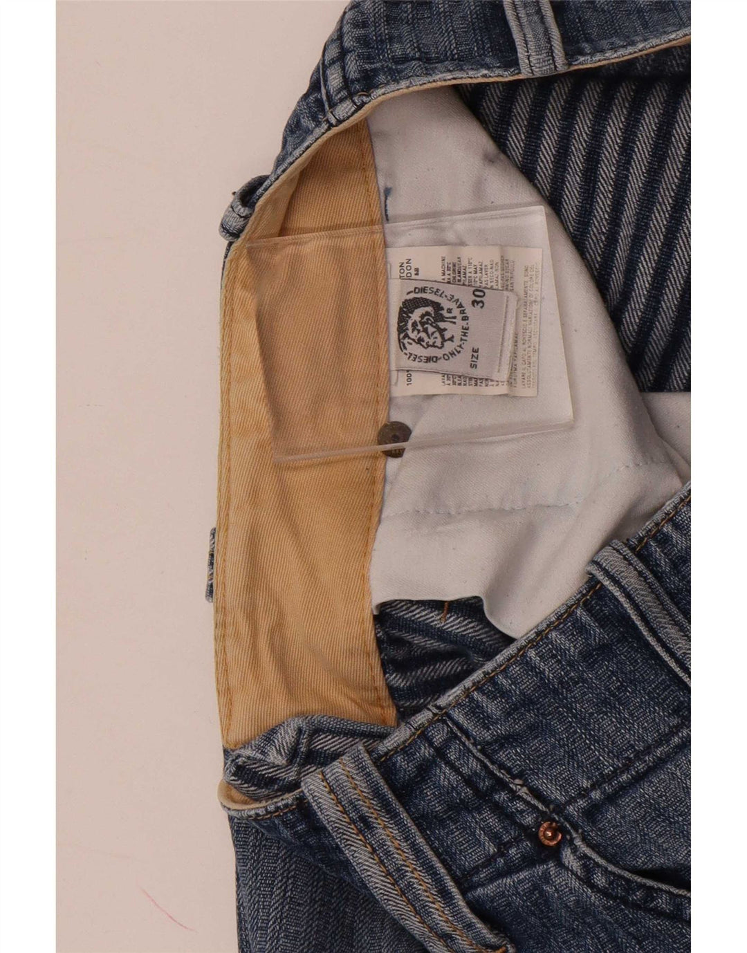 Męskie dżinsy Bootcut Diesel W30 L32 Niebieskie bawełniane